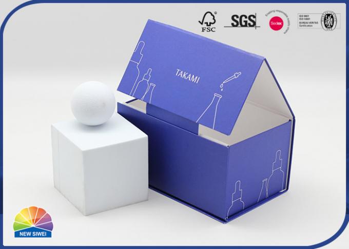 4C Printing Collapsible Cosmetic Gift Packaging Paper Box 1200gsm 0