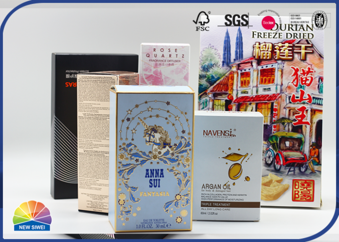 CMYK Customized Printed Folding Paper Box For Cosmetic Package 0