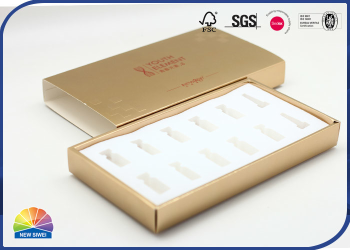 Stamping Logo Cosmetic Drawer Paper Box Lyophilized Powder Gloss Gift Packaging Set