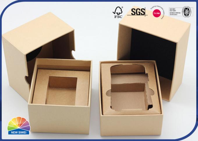 Recycled Brown Kraft Paper Boxes For Electronic Device Gift 120gsm 0