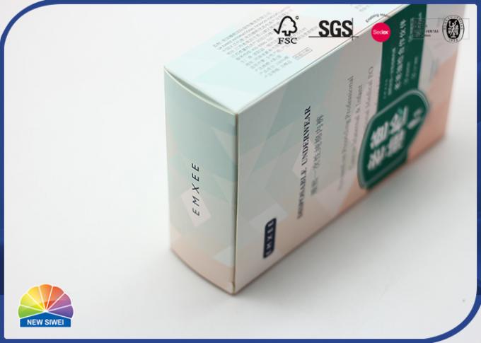 Small White Folding Carton Box Custom Packaging Boxes For Medicine Cosmetic Packing 0