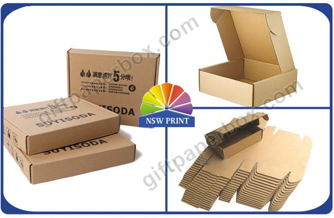 Small Paper Corrugated Cardboard Shipping Boxes / Foldable Paper Storage Boxes 0