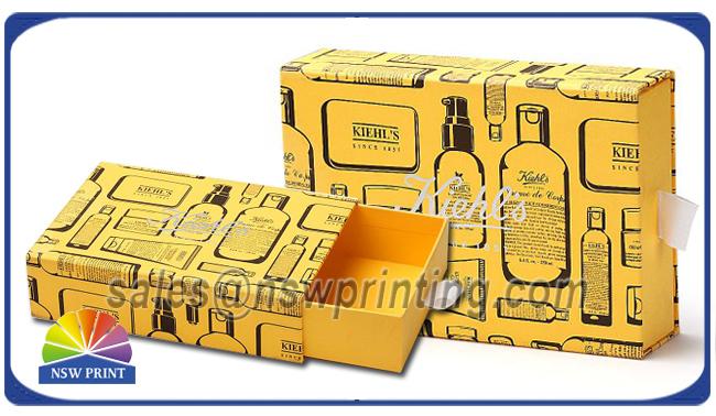 Skin Care Gift Sets Paper Packaging Box Rigid Drawer Shaped Luxury Gift Boxes 0