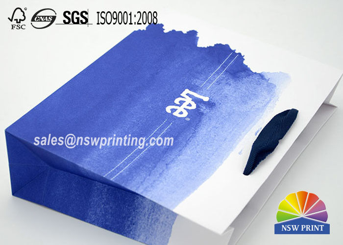 Upscaled 200g Coated Custom Paper Shopping Bags For Clothes Apparel