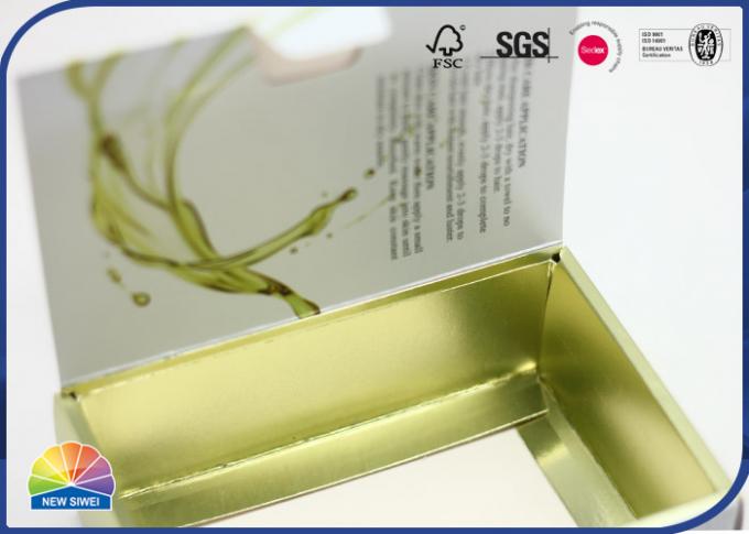 Book Shape Folding Carton Box Customized Frosted Texture For Organ Oil Packaging 0