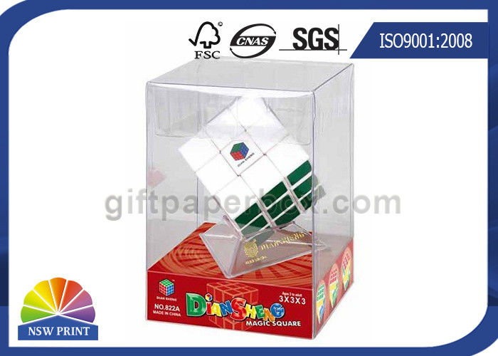 Color Printing Clear PET Box For Dolls Toys Christmas Gift , OEM / ODM