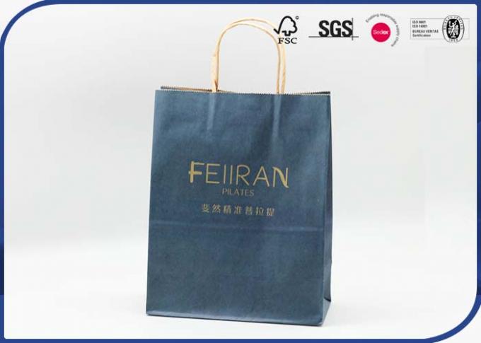 190gsm Matte Lamination Kraft Paper Shopping Bags 4C Printed Paper Gift Bags 0