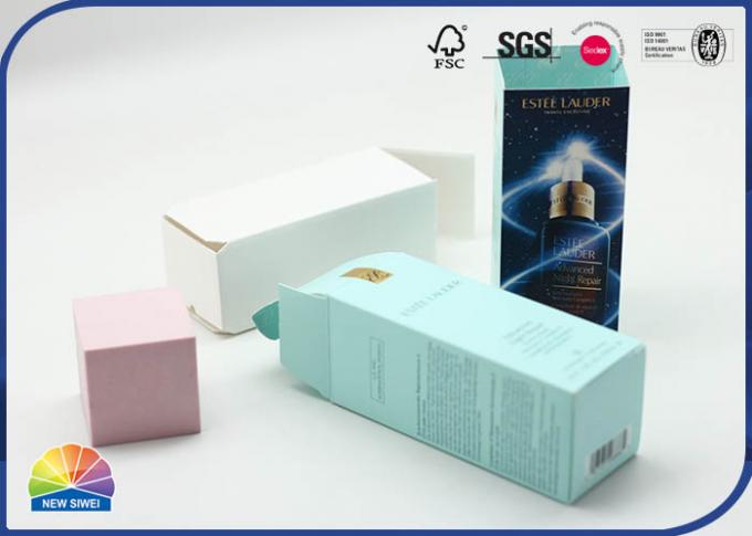 Luxury Cosmetics Coated Paper Box Gold Hot Stamping 4c Printing For Essence Lotion 0