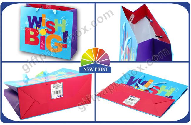 Custom Made Printing Wrapping Paper Gift Bag with UV Finishing for Party / Event 0