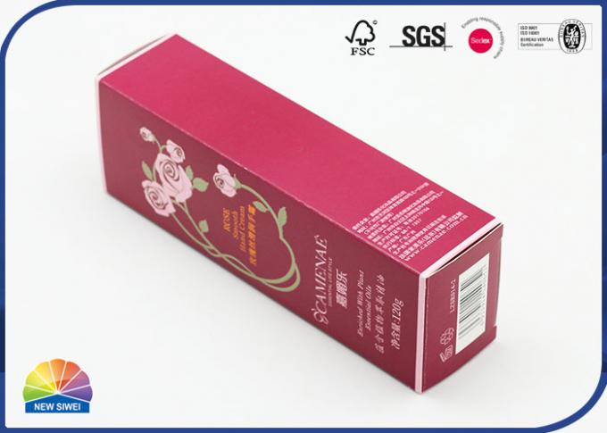 350Gsm Folding Cardboard Essential Oil Gift Box With Pattern Embossing 0