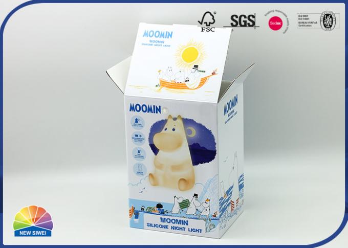 Glossy Lamination Printed Corrugated Box Night Light Packaging 0