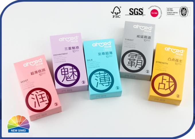 Brand printed condom packaging box retail packaging with your brands FSC SGS Sedex approval 0