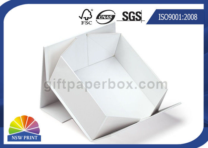 Magnetic Closure Collapsible Foldable Gift Box For Cosmetic Cardboard Packaging