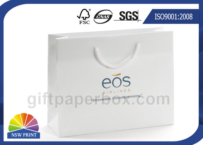 Luxury Matte Laminated Custom Printed Paper Bags CMYK Or Pantone Color