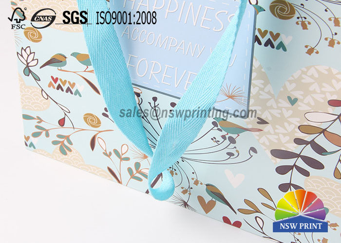 Boutique Cmky Printing Paper Gift Bags Custom Square Party Paper Carrier Bags