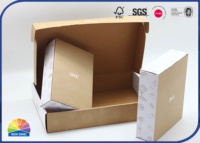 CMYK Customized Corrugated Packaging Box Matt Lamination