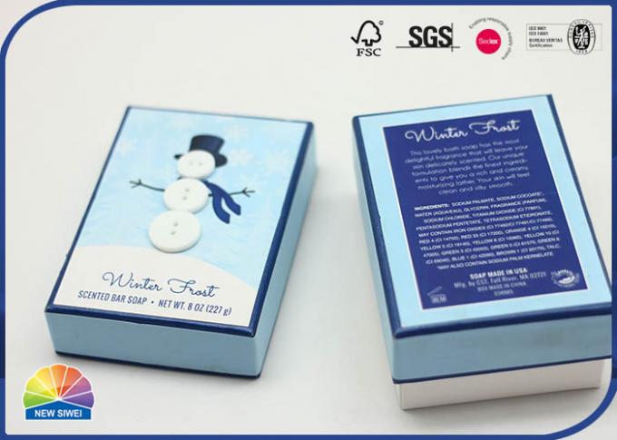 Christmas Snowman 4C Printed Customized Size Rigid Shoulder Box With Buttons 0