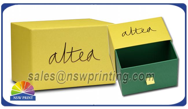 Tea Coffee Cardboard Drawers Slide Open Boxes With Printing 0