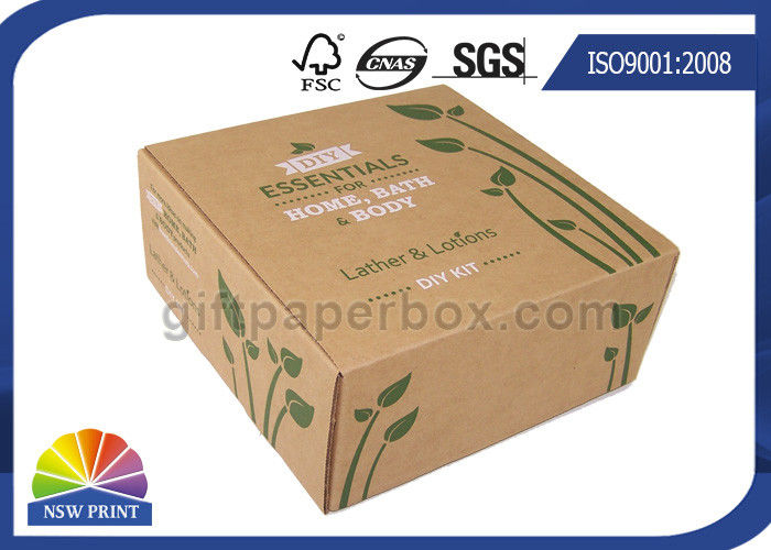 Printed Brown Corrugated Mailer Box kraft paper gift boxes Beauty Product Packaging