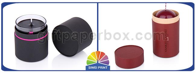 Customized Cardboard Cylinder Packaging Box  For Candle Gift Package 0