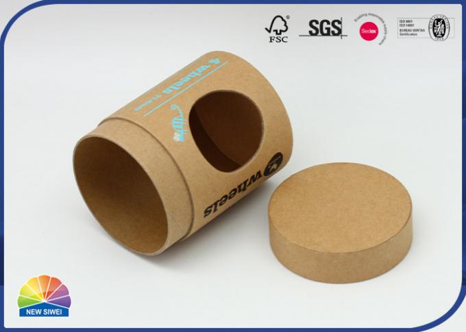 Customized Print Biodegradable Kraft Paper Packaging Tube Box 0