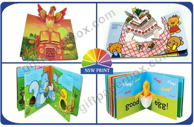 Custom Pop Up Book Printing Services / Children Reading Book Printing For 3D Book 0