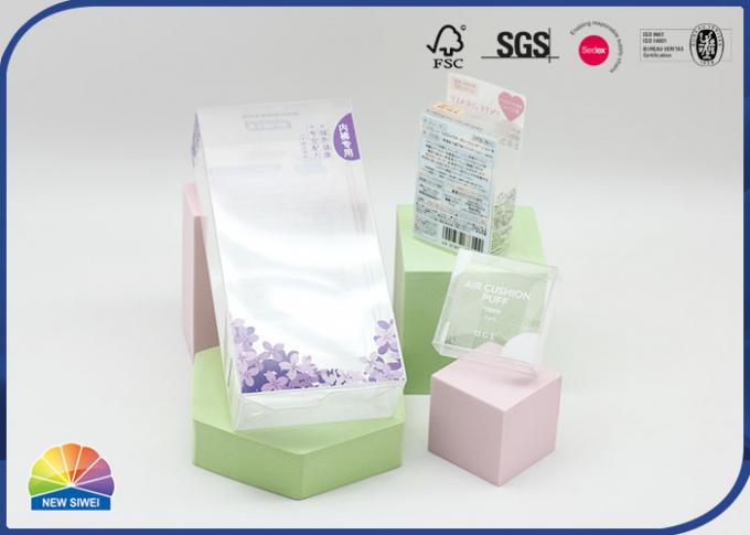 FSC 0.4mm Plastic Folding Clear Packaging Box UV Offset Print 0