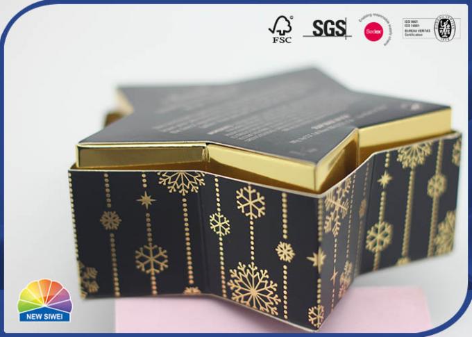 Star Designed 300g Folding Gold Card Carton Boxes Customized Logo Matte Varnishing 0
