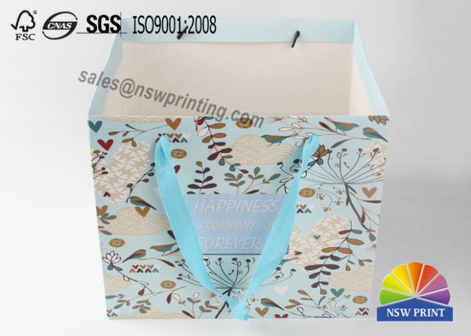 Boutique Cmky Printing Paper Gift Bags Custom Square Party Paper Carrier Bags 0