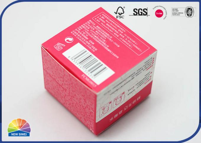 Pink Customized Folding Carton Box 4c Printed Coated Paper Packaging 0