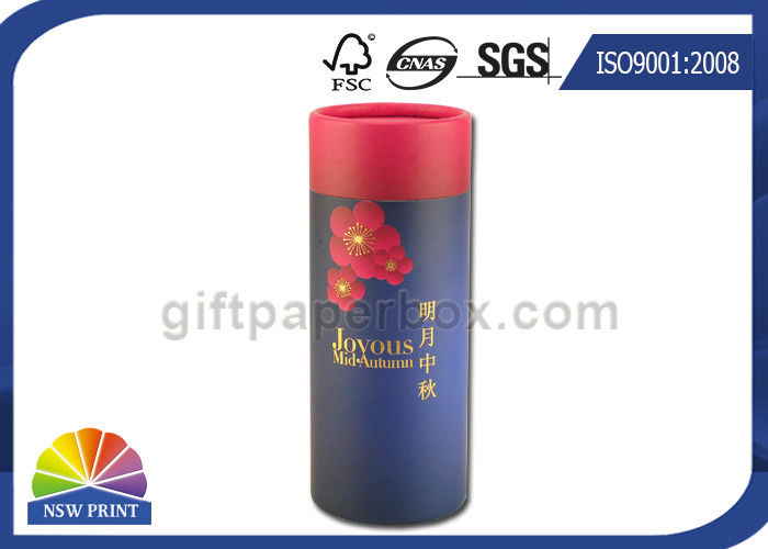 Retail Packaging Round Paper Cylinder Containers For Candle / Soap / Bath Bomb