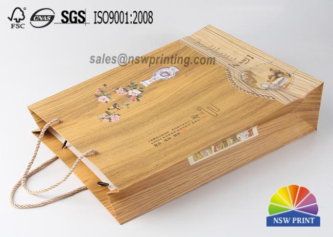 Promotional Matte Laminated 180GSM Kraft Paper Bags Tea Products Paper Gift Bags 0
