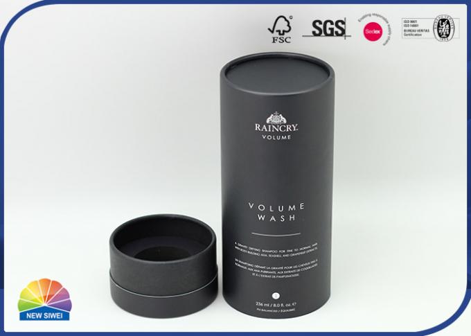 Embossing C2S Paper Tube Container Shampoo Packaging 0