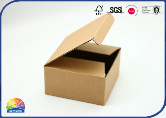 E-Flute Kraft Paper Packaging Mailer Box No Print Special Design 0