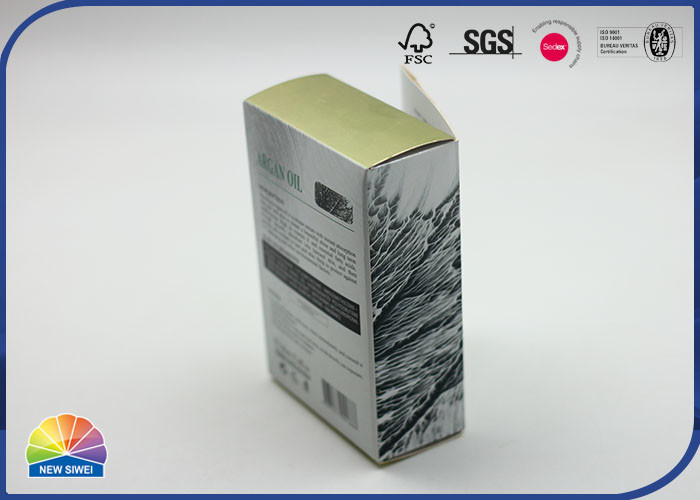 4C Printed Foldable Carton Box Matte Lamination Green Paper Gift Box