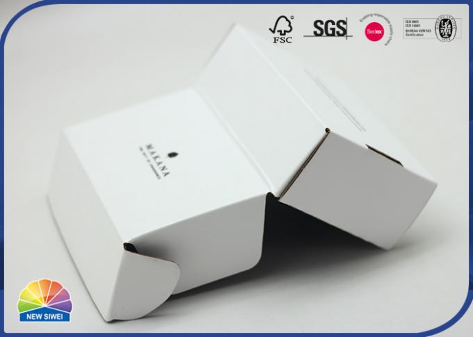 Custom Printing Corrugated Mailer Box Portable Flat Pack Shoe Shipping Boxes 0