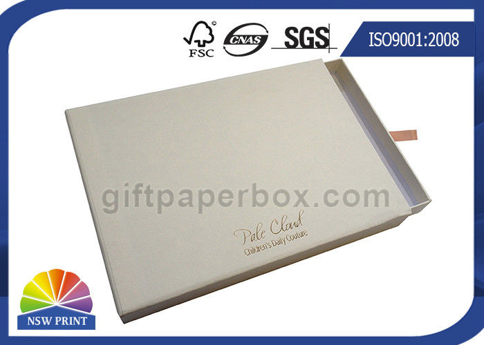 Presentation Drawer Paper Box Sliding Rigid Cardboard Box With Sleeve