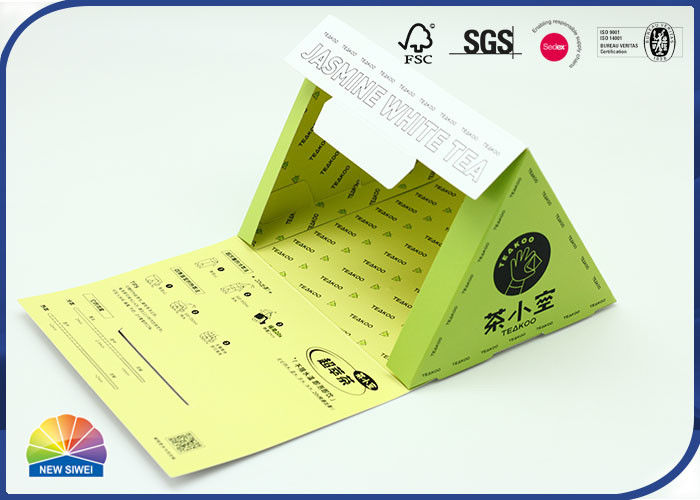 SGS Packaging Tea Bag 157gsm Copper Paper Gable Packaging Box