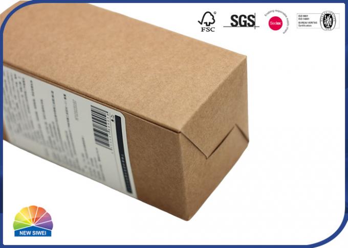 Custom Printed Folding Carton Box Recycled Kraft Paper Cosmetic Shampoo Packaging 0