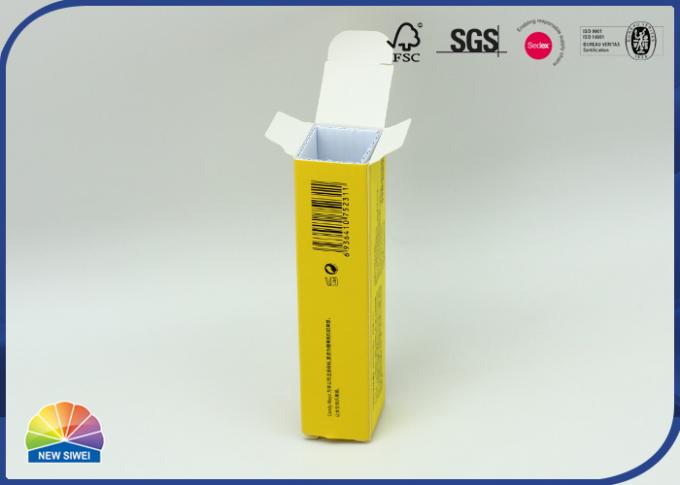 CBD Oil Packaging Silver Stamping Logo Folding Paper Lipstick Box 0