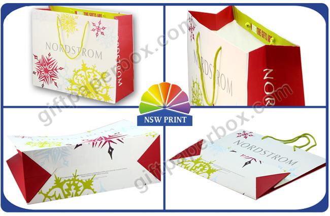 Customized Paper Bags / Tote Shopping Paper Bag for Retail , Apparel , Garment Packing 0
