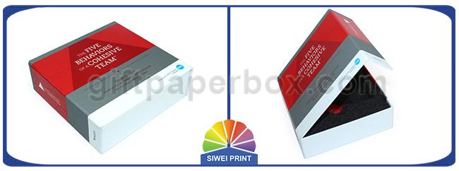 Full Color Printing Rigid Hinged Lid Gift Box Presentation Box With Insert Foam 0