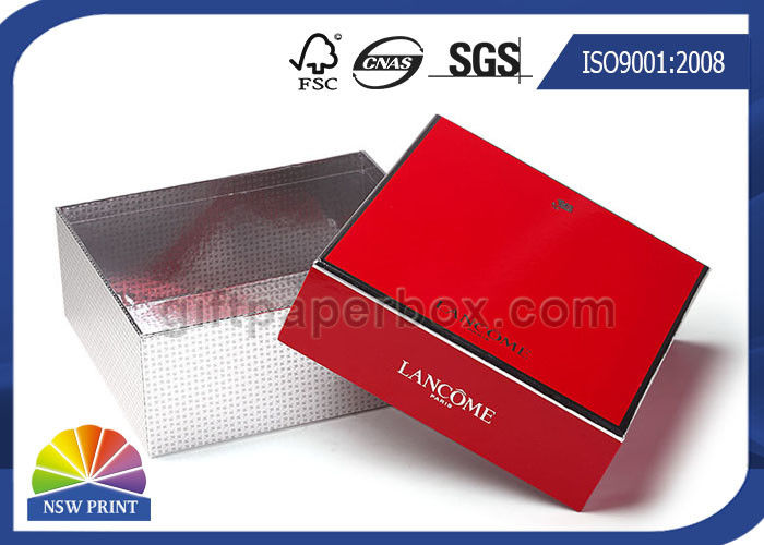 Two Piece Rigid Gift Box Packaging , Full Color Printing Square Paper Rigid box