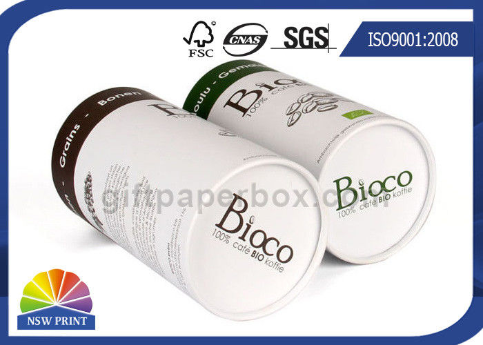 Aluminum Foiling Inside Paper Packaging Tube / Cardboard Cylinder Packaging Box