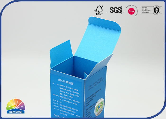 Silver Paper Folding Carton Box Pack Spray Bottle Embossing Logo