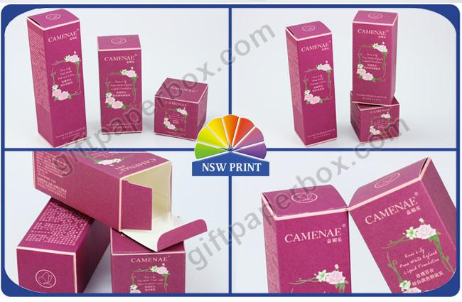 Custom Design Printed White Kraft Paper Folding Carton Box For Skincare Cosmetics 0