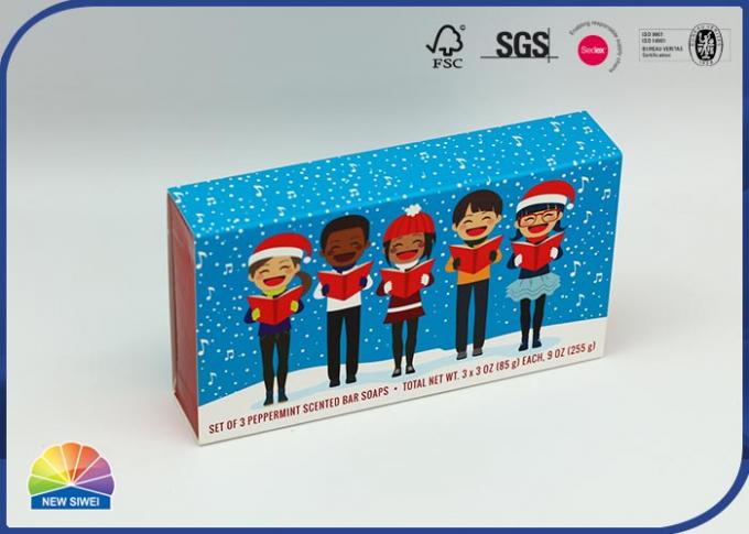 350g C1S Macaron Drawer Paper Box Cartoon Printing Sliding Gift Box 0