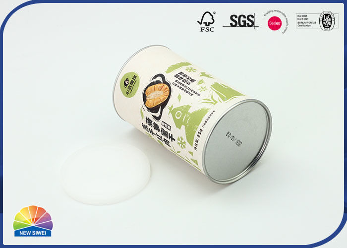 Plastic Cap Aluminum Foil Packaging Paper Tube For Preserved Fruit