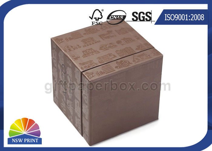 Soy Ink Printing Chipboard Box Packaging Front Window 3-Piece Rigid Gift Box