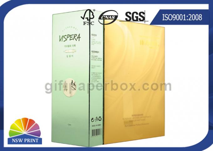 Cosmetic Custom Match Boxes Silver Cardboard Sleeve Packaging With EVA Foam Insert 1